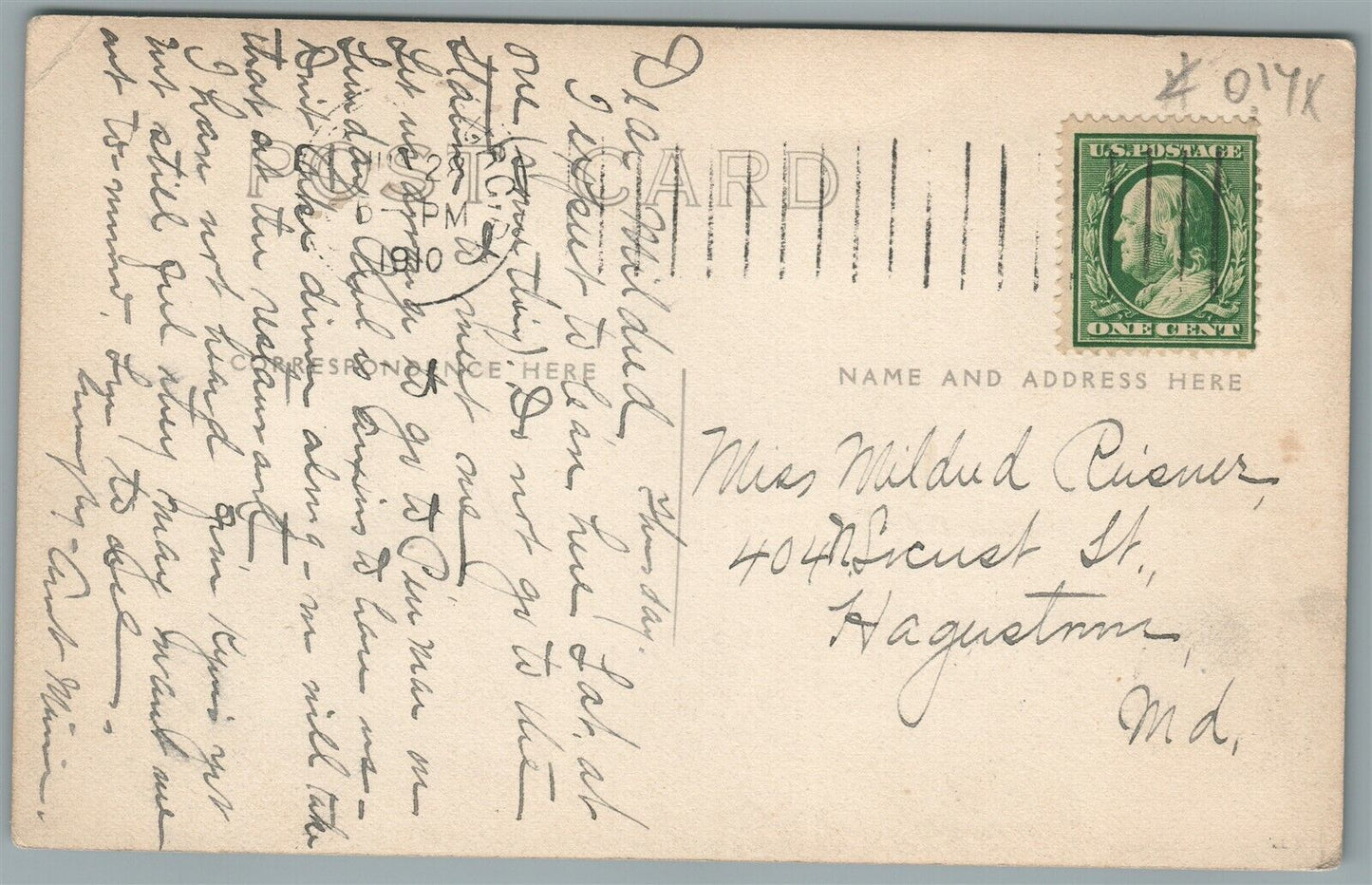 SHIPPENSBURG PA W.KING STREET ANTIQUE REAL PHOTO POSTCARD RPPC