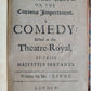 1694 MARRIED BEAU in ENGLISH 17th CENTURY COMEDY PLAY antique RARE