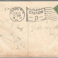 PHILADELPHIA PA MARKET STREET AT NIGHT ANTIQUE POSTCARD