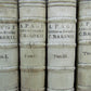 1727 4 volumes CHURCH HISTORY VELLUM BOUND FOLIOS by C. BARONII