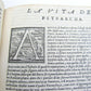 1553 I TRIONFI DEL PETRARCA ILLUSTRATED antique Francesco Petrarch