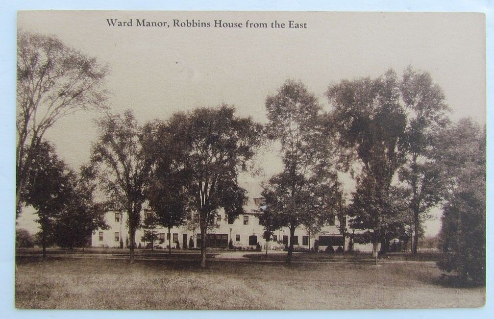 VINTAGE POSTCARD ROBBINS HOUSE FROM THE EAST WARD MANOR RED HOOK NY
