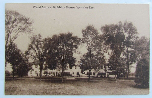 VINTAGE POSTCARD ROBBINS HOUSE FROM THE EAST WARD MANOR RED HOOK NY