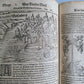 1598 COSMOGRAPHY by Sebastian Munster antique ILLUSTRATED original binding RARE