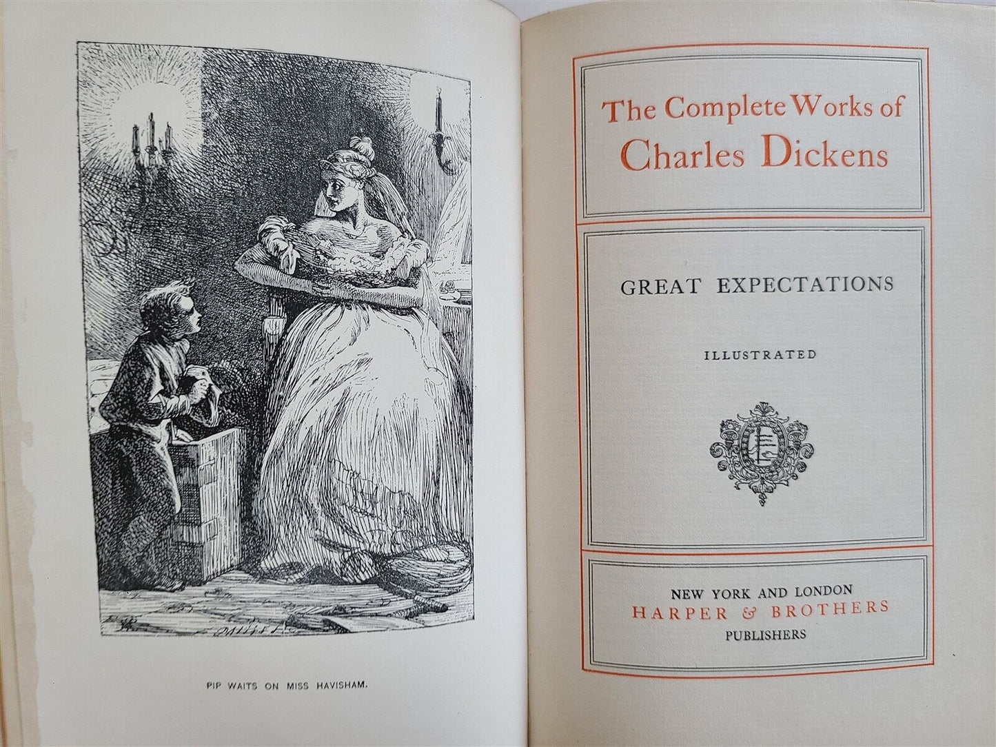 1900 COMPLETE WORKS of CHARLES DICKENS antique 30 VOLUMES in ENGLISH