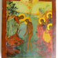 RUSSIAN ICON of BAPTISM of CHRIST antique 19th CENTURY