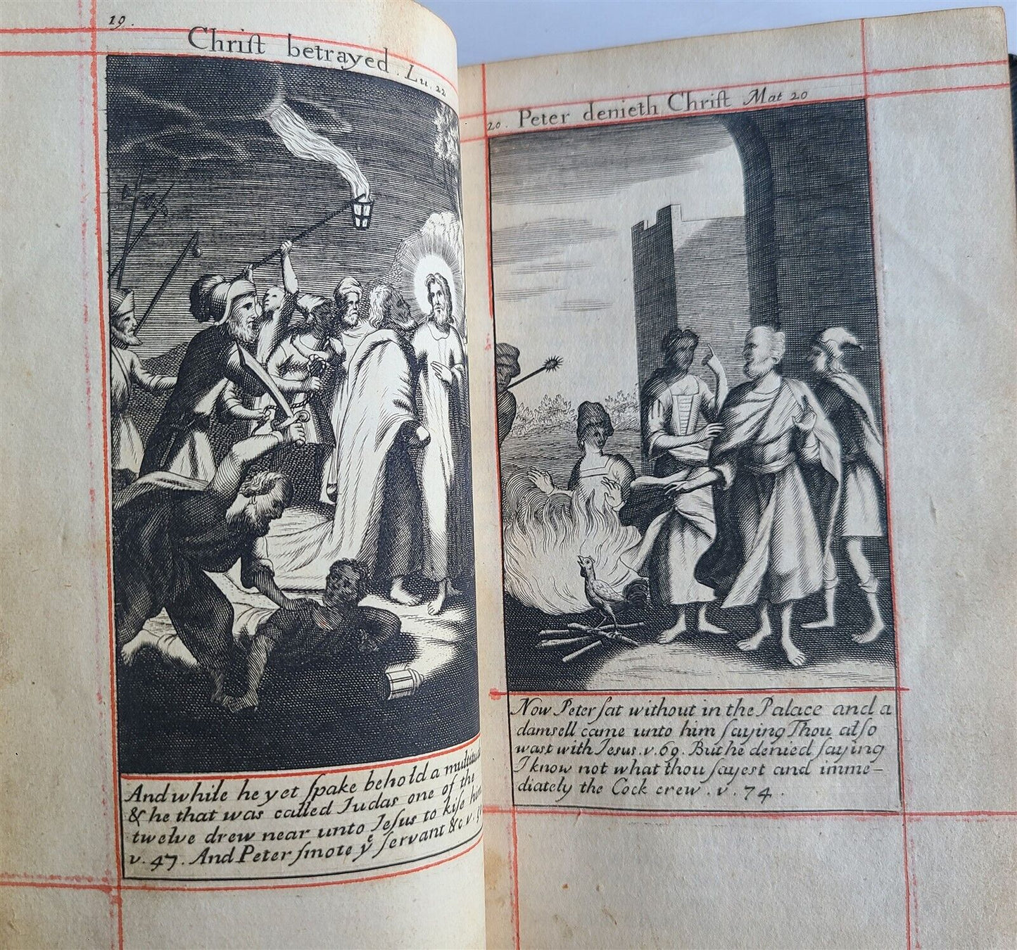 1703 BOOK OF COMMON PRAYER in ENGLISH FULLY ILLUSTRATED ANTIQUE