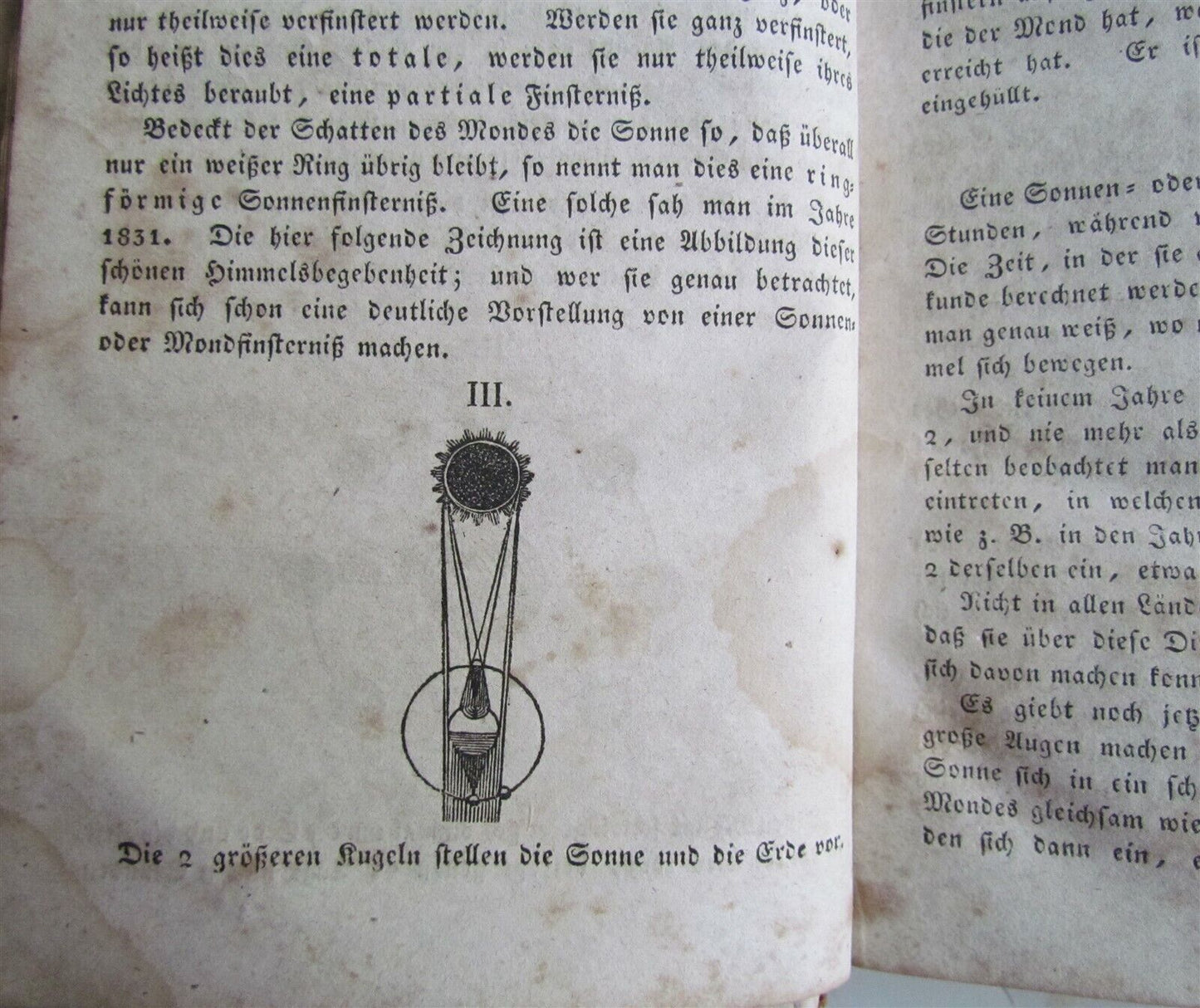 1835 DESCRIPTION OF THE WORLD antique AMERICANA Beschreibung der Welt in GERMAN