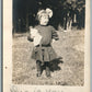 LITTLE GIRL w/ DOLL ANTIQUE REAL PHOTO POSTCARD RPPC