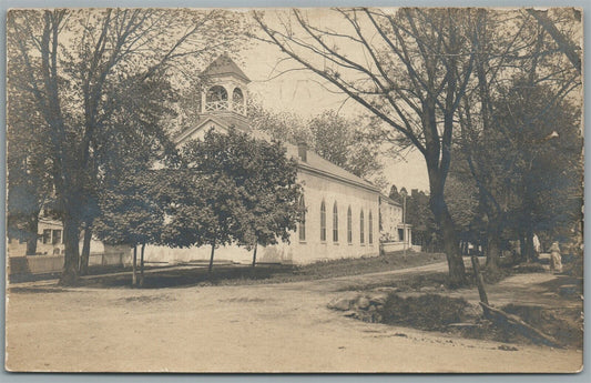 STREET SCENE ANTIQUE REAL PHOTO POSTCARD RPPC