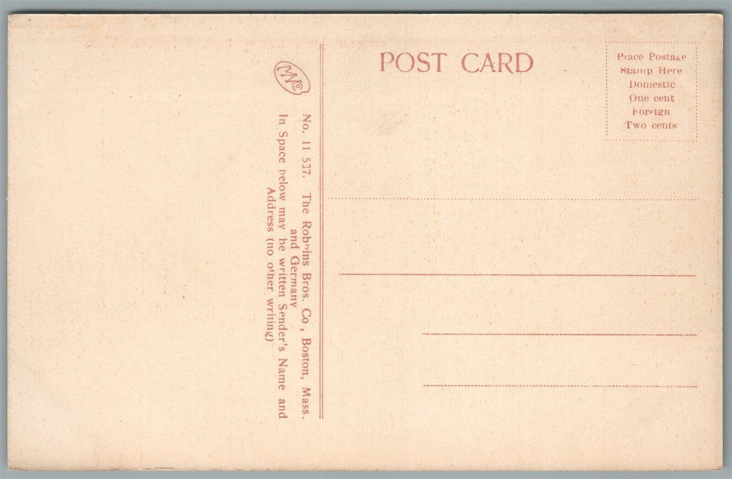 MAGNOLIA MA HESPERUS AVE. ANTIQUE POSTCARD