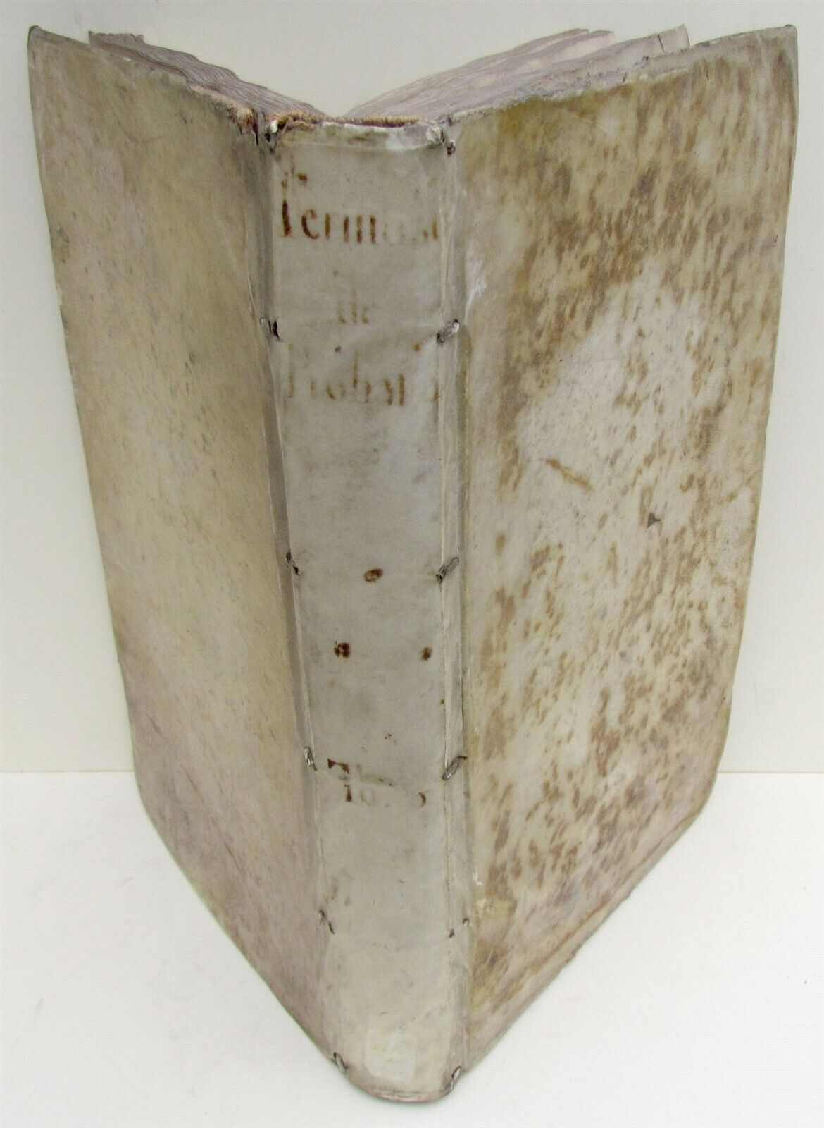 1741 VELLUM BOUND ANTIQUE FOLIO N. Fermosini HISPANI EPISCOPI PROBATIONIBUS v.6