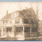 CHELSEA MA STREET SCENE ANTIQUE REAL PHOTO POSTCARD RPPC