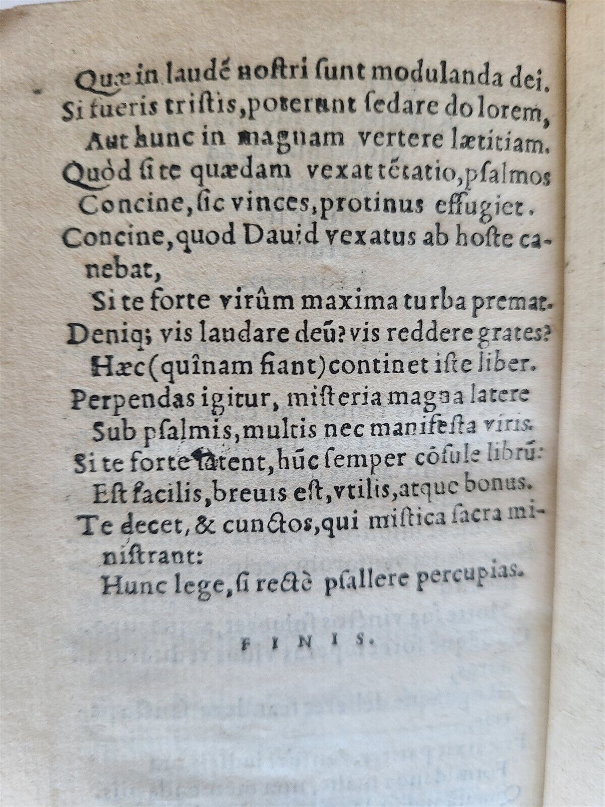 1547 M.ANTONII FLAMINII BOOK of PSALMS COMMENTARY ANTIQUE Marcus A. Flaminius