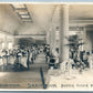 BATTLE CREEK MI SANITARIUM DINING ROOM VINTAGE REAL PHOTO POSTCARD RPPC