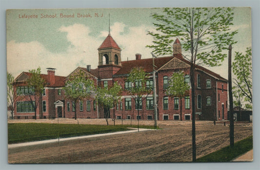 BOUND BROOK NJ LAFAYETTE SCHOOL ANTIQUE POSTCARD