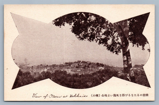 JAPAN VIEW OF OTARU AT HOKKAIDO ANTIQUE POSTCARD