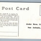 SAN ANTONIO TX BOOK PUBLISHER JOSKE BROS. CO. ADVERTISING ANTIQUE POSTCARD