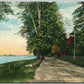 BURLINGTON NJ GREEN BANK & ST.MARY'S HALL ANTIQUE POSTCARD