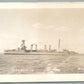 MILITARY SHIP USS RALEIGH VINTAGE REAL PHOTO POSTCARD RPPC