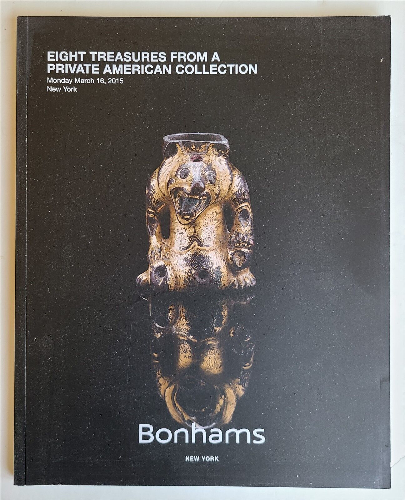 CHINESE ART EIGHT TREASURES FROM PRIVATE COLLECTION BONHAMS 2015 AUCTION CATALOG