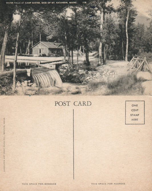 CAMP BAXTER ME ANTIQUE POSTCARD