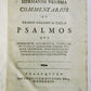 1762 Commentarius ad Psalmos by HERMAN VENEMA antique VELLUM BINDING