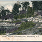 AMSTERDAM NY HANOVERS LAKE UNDIVIDED ANTIQUE POSTCARD trolley railroad