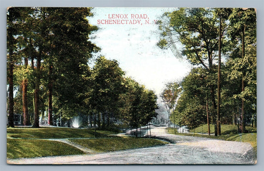 SCHENECTADY NY LENOX ROAD ANTIQUE POSTCARD