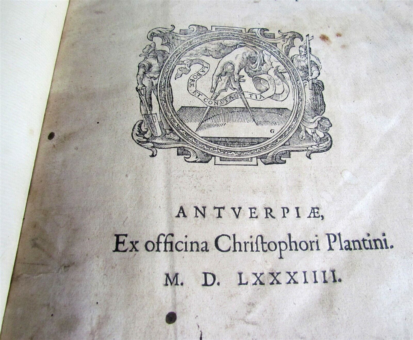 1584 GREEK BIBLE PLANTIN NEW TESTAMENT antique RARE 16th CENTURY FOLIO BIBLIA