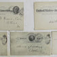 1890s LOT of 5 WEST VIRGINIA BANKS ANTIQUE STATEMENT CARDS POSTCARDS