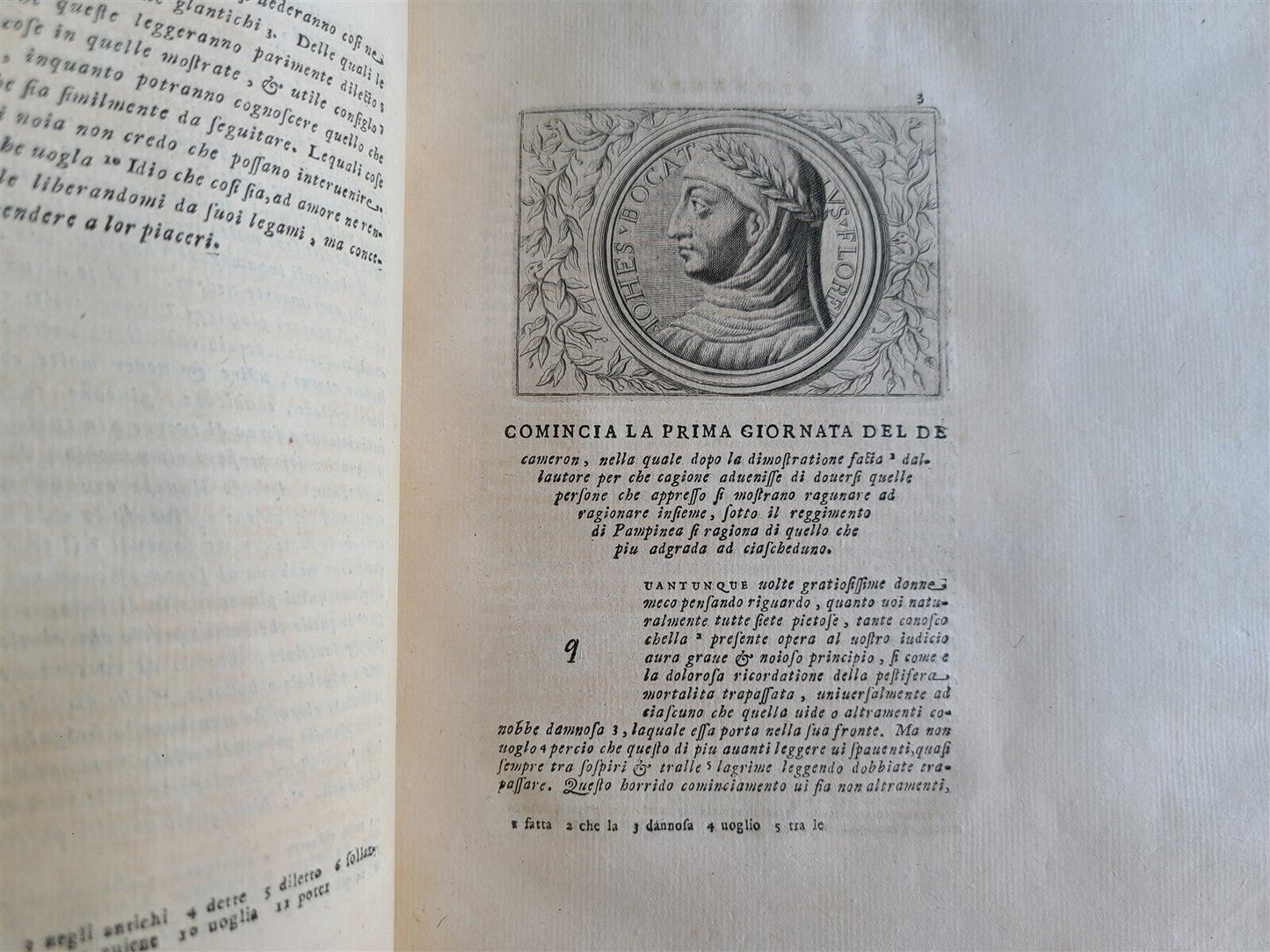 1761 BOCACCIO IL DECAMERON antique in ITALIAN