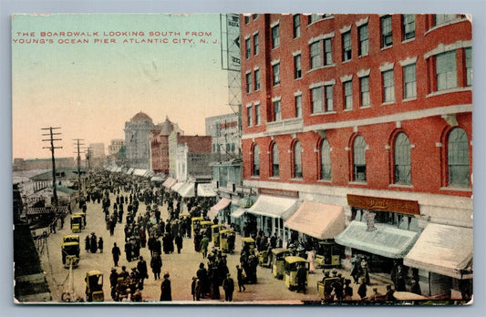 ATLANTIC CITY NJ BOARDWALK ANTIQUE POSTCARD