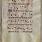 16th - 17th century ANTIPHONAL CHART MANUSCRIPT on VELLUM antique music score