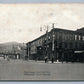 MANAHOY CITY PA MAIN & CENTER STREETS ANTIQUE POSTCARD
