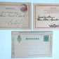 SWEDEN LOT of 3 ANTIQUE POSTCARDS STATIONERY CARDS