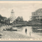 CAPE COD MA HOTEL NORCROSS BATHING BEACH ANTIQUE POSTCARD