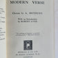1928 AN ANTHOLOGY of MODERN VERSE antique SIGNED DECORATIVE MOROCCO BINDING