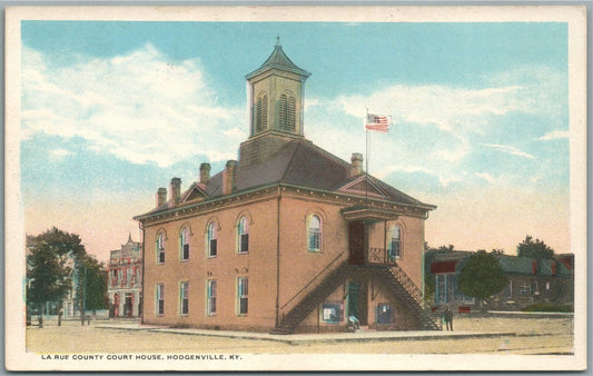 HODGENVILLE KY COURT HOUSE ANTIQUE POSTCARD