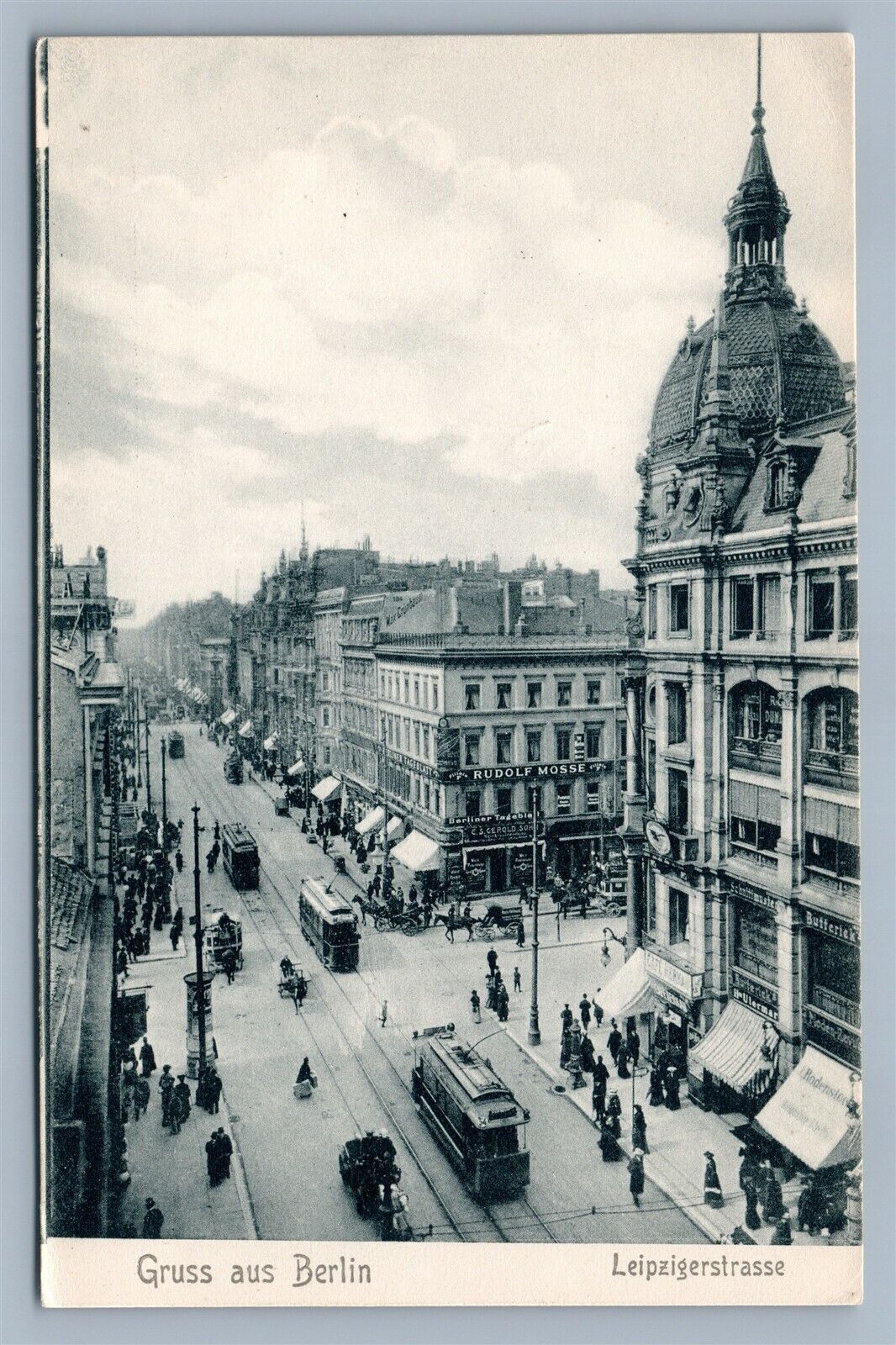 BERLIN GERMANY LEIPZIGSTRASSE ANTIQUE POSTCARD SAMPLE for post card wholesellers