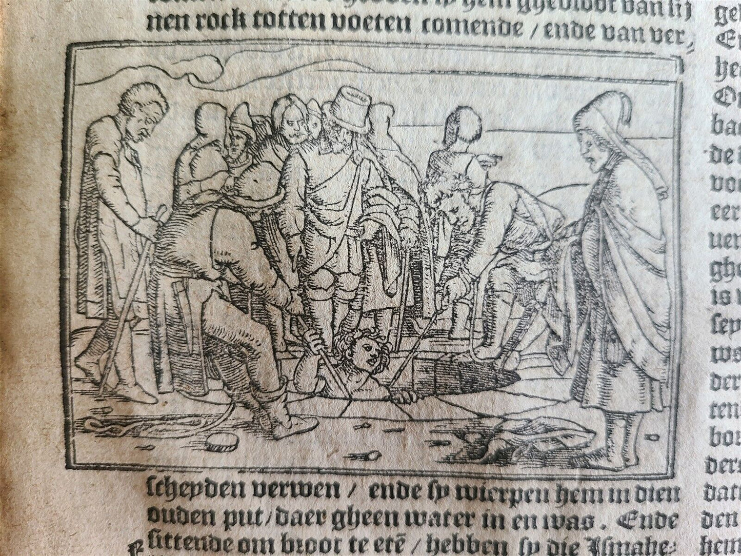 1565 BIBLE in DUTCH ILLUSTRATED 16th CENTURY antique FOLIO VELLUM BOUND rare