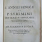 1727 SENECA in LATIN & GREEK antique GILT STAMPED PRIZED VELLUM BINDING