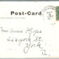 MT.HOLLY SPRINGS HOLLY GAP PARK 1907 UNDIVIDED ANTIQUE POSTCARD w/ CORK STAMP