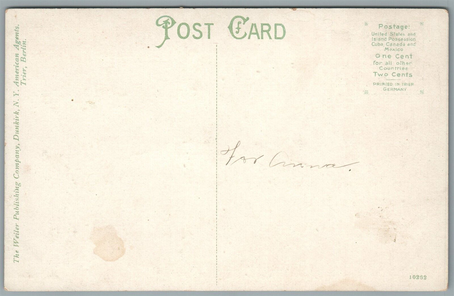 WARSAW NY CONGREGATIONAL CHURCH ANTIQUE POSTCARD