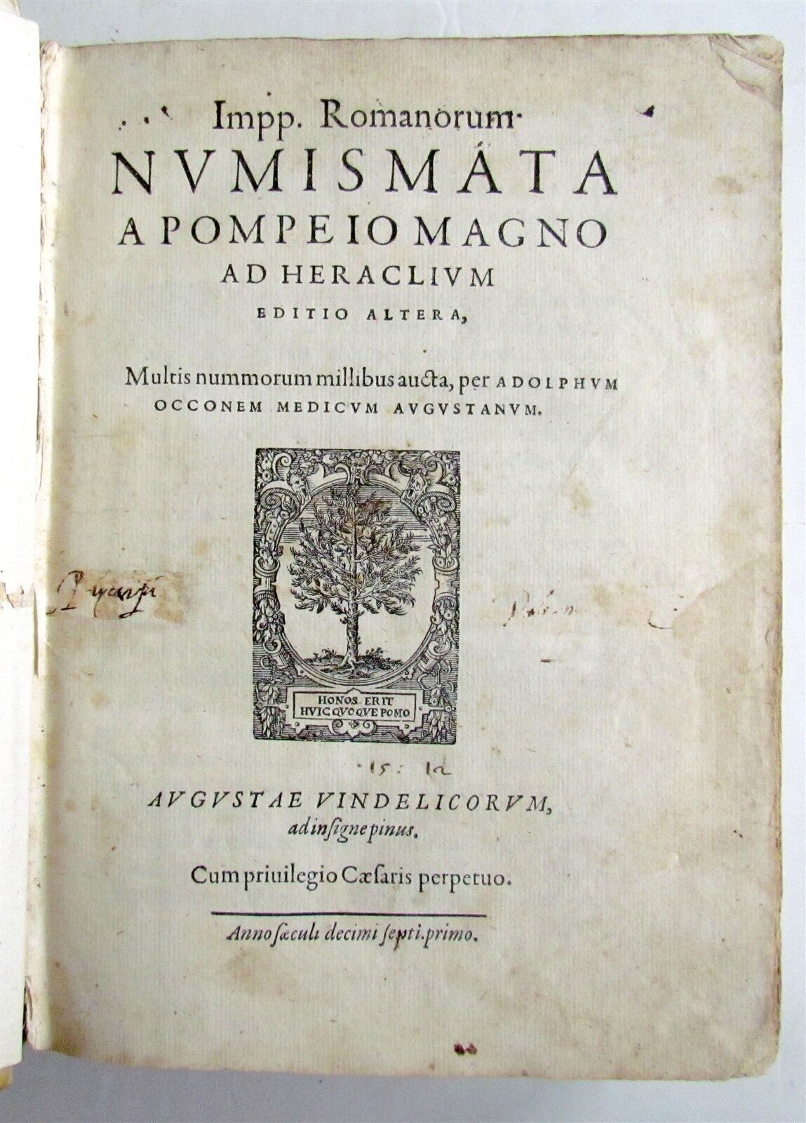 1601 NUMISMATICS antique Impp. Romanorum numismata a Pompeio Magno ad Heraclium