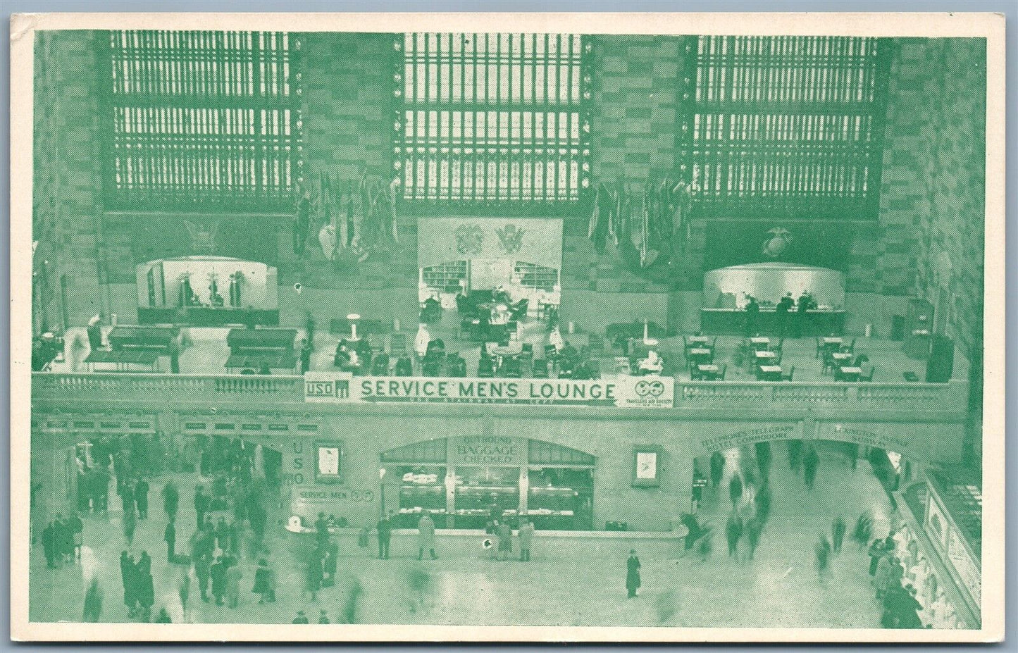 GRAND CENTRAL TERMINAL NY RAILROAD STATION ANTIQUE POSTCARD railway depot