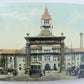 VINTAGE POSTCARD UNION STREET & WELCOME ARCH DENVER CO train railroad railway