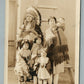 AMERICAN INDIAN YOUNG CHIEF w/ FAMILY ANTIQUE REAL PHOTO POSTCARD RPPC