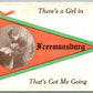 FREEMANSBURG PA 1913 ANTIQUE POSTCARD