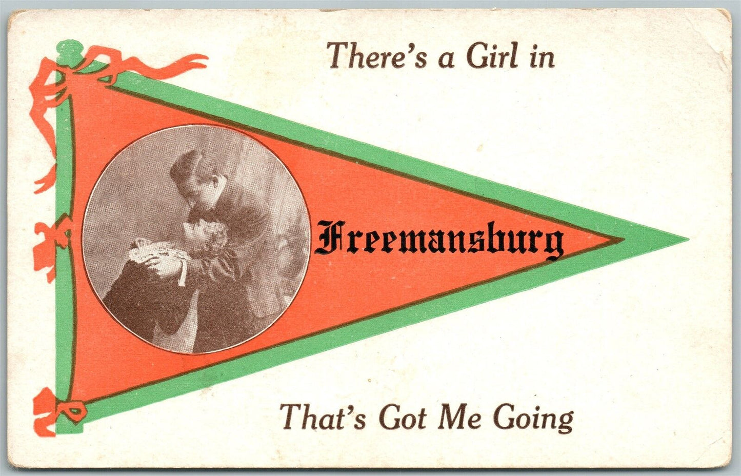 FREEMANSBURG PA 1913 ANTIQUE POSTCARD